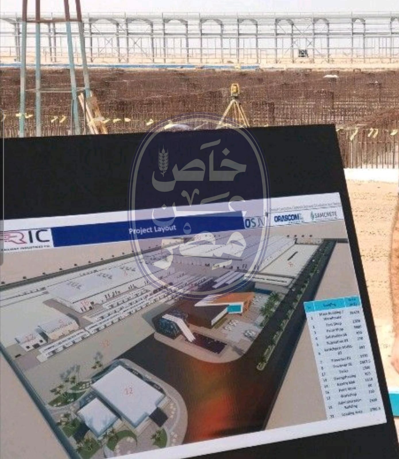 خاص عن مصر ترصد تطورات الإنشاءات بمجمع مصانع "نيرك" شرق بورسعيد