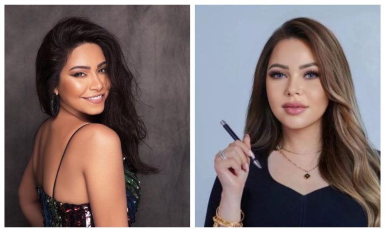 الإعلامية أسما إبراهيم والفنانة شيرين