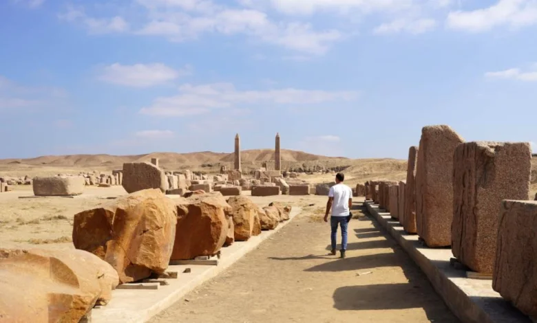 مدينة تانيس القديمة، الواقعة في شمال شرق دلتا النيل في مصر