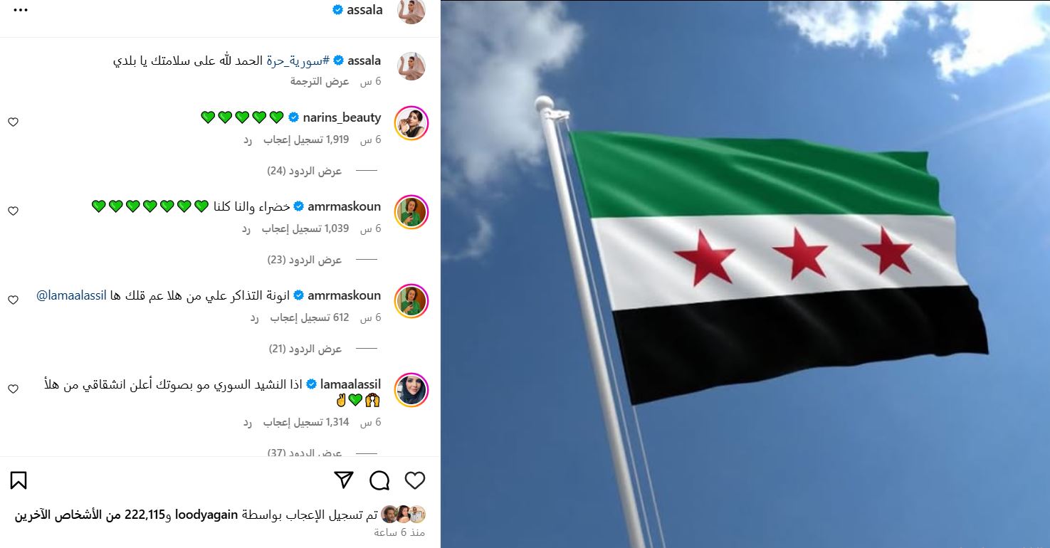 كان أسدًا علينا.. نجوم ومشاهير الفن يحتفلون بسقوط نظان بشار الأسد