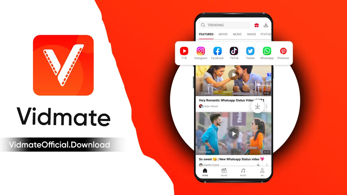 تنزيل تطبيق VidMate على الهاتف لتحميل الفيديوهات وتحويلها إلى MP3