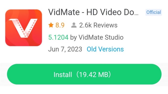 تنزيل تطبيق VidMate على الهاتف