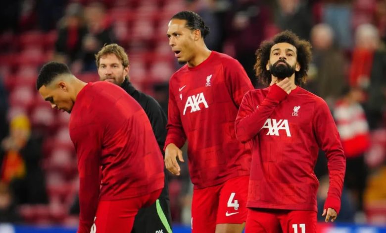 ثلاثي ليفربول محمد صلاح وفان دايك وأرنولد