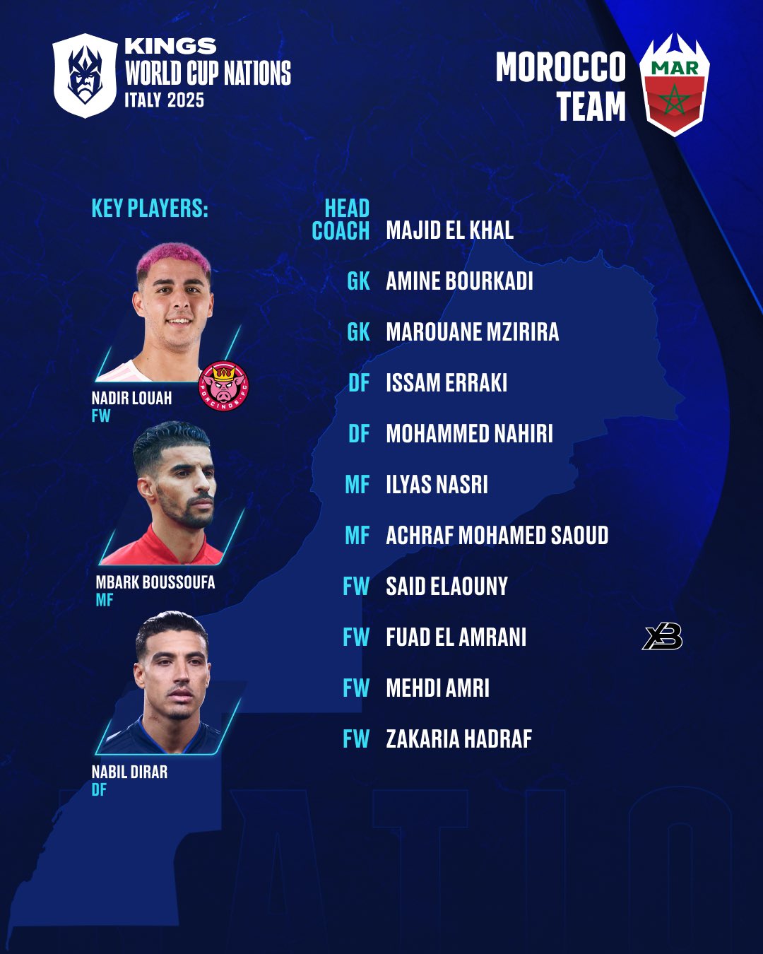 المغرب كولومبيا دوري الملوك