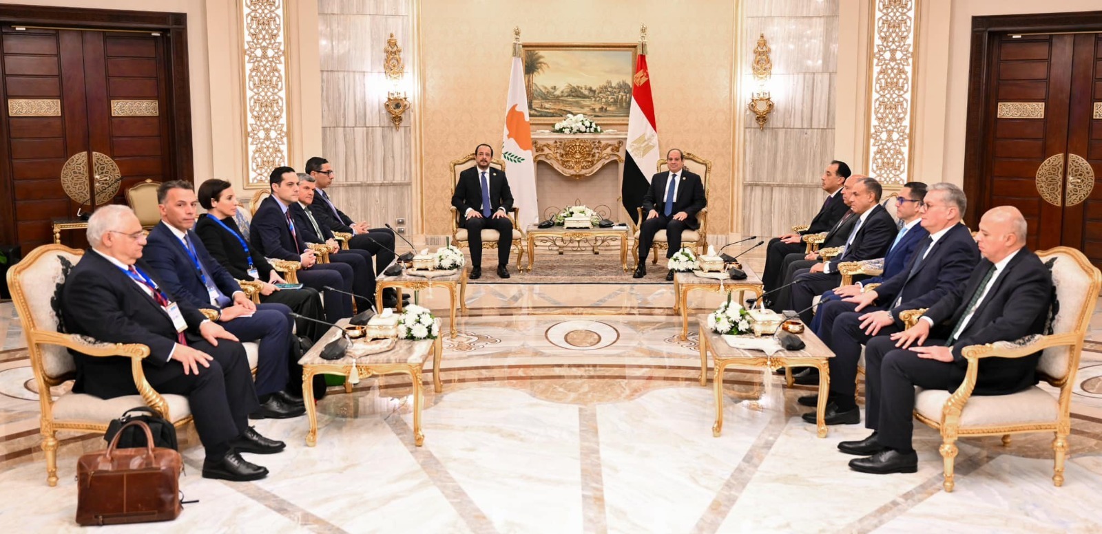 الرئيس عبدالفتاح السيسي والرئيس القبرصى نيكوس كريستودوليديس