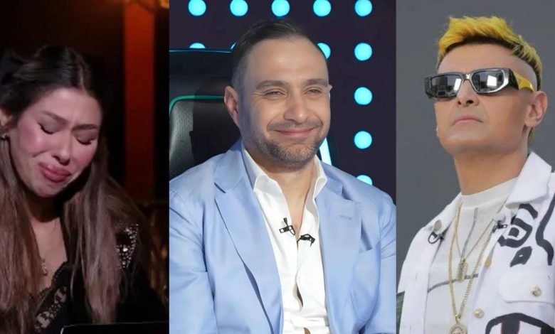النشرة الفنية| انهيار إيناس عز الدين على الهواء وحسام حبيب يرد على تصريحاته في برنامج رامز