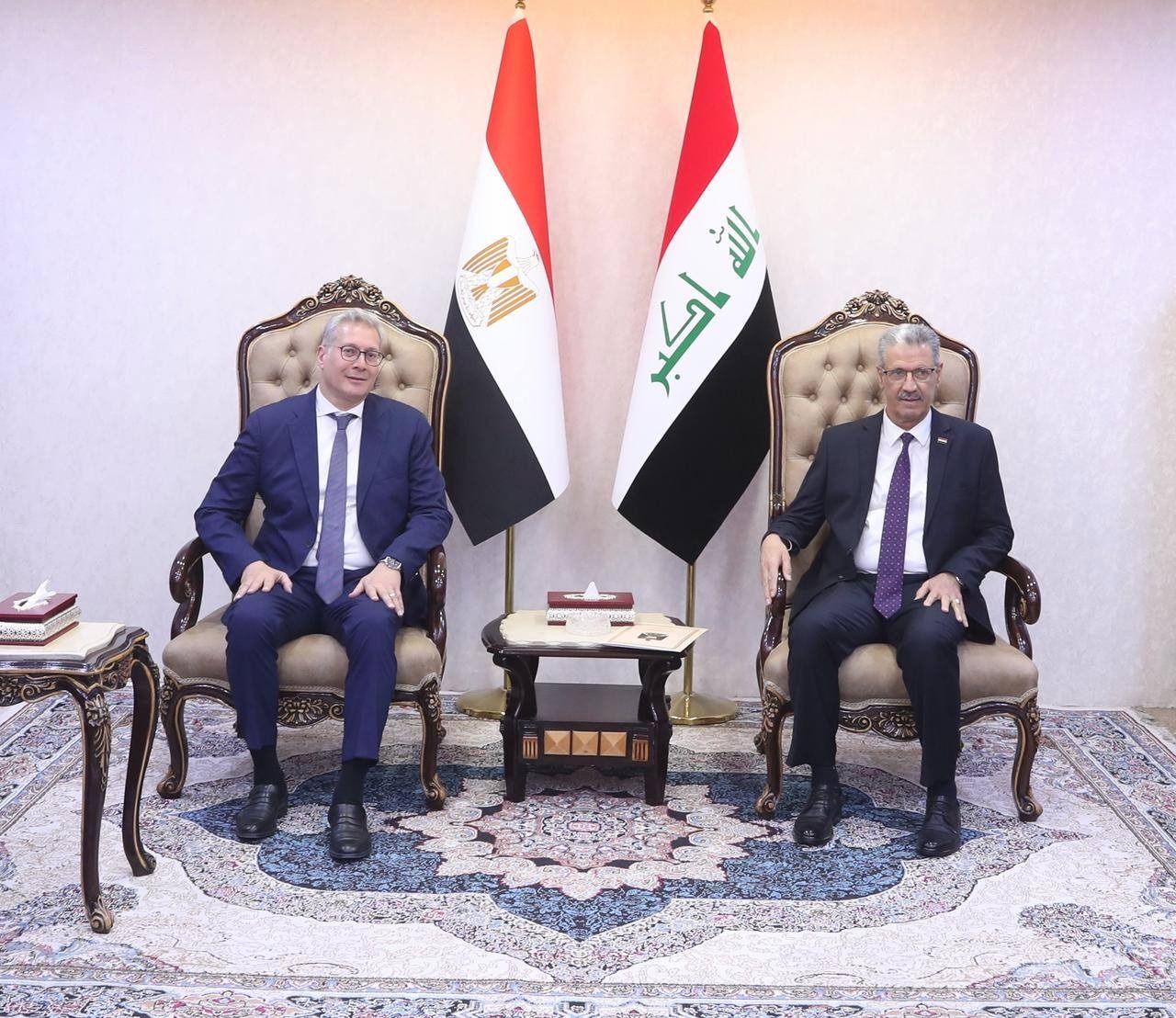 وزير البترول المصري ووزير النفط العراقي