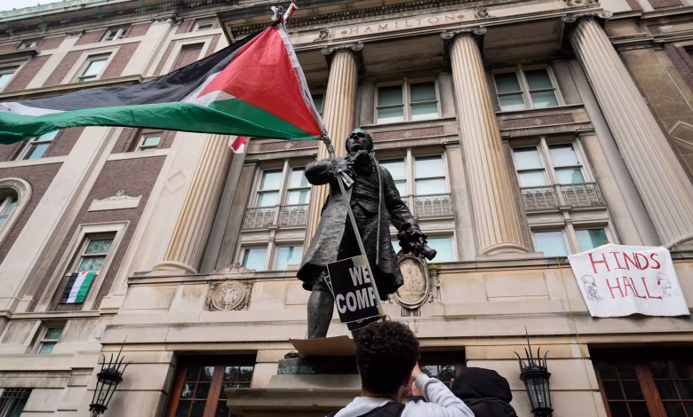 الطلاب المؤيدين لحماس