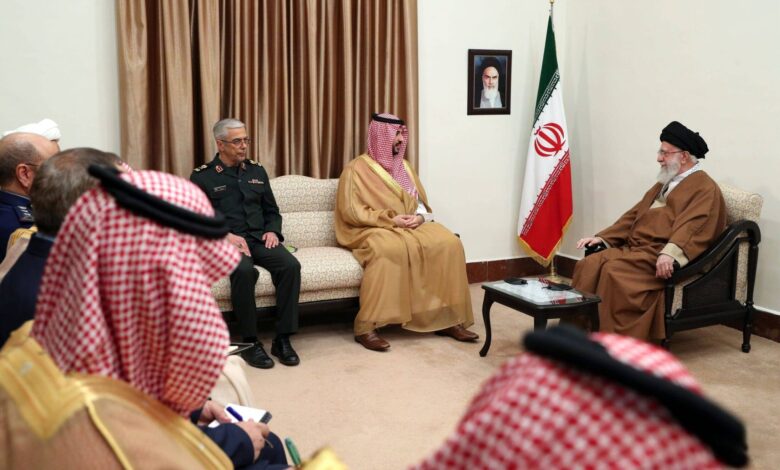 رسالة من الملك لـ المرشد..تفاصيل زيارة وزير الدفاع السعودي لـ طهران
