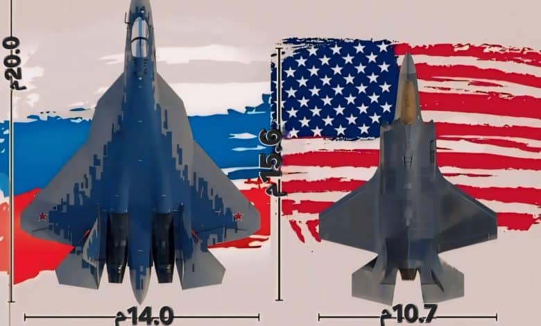 المقاتلة الروسية Su-57 والمقاتلة الأمريكية F-35