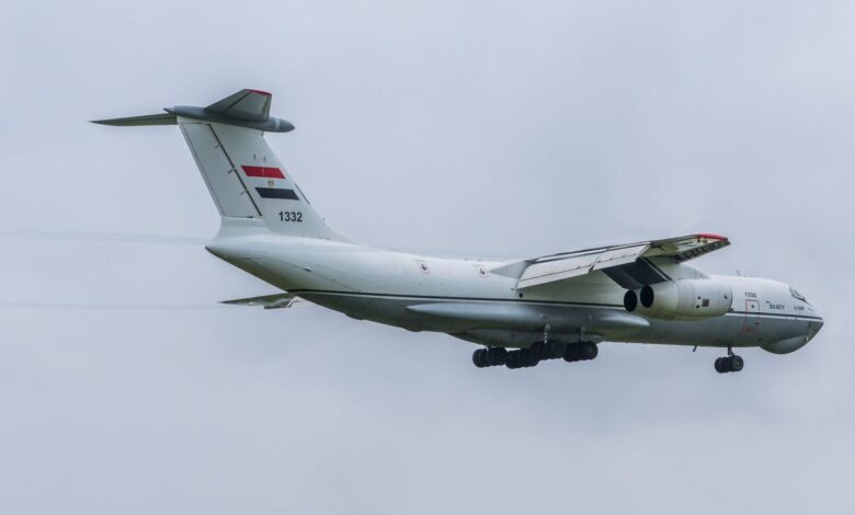طائرة نقل عسكرية مصرية من طراز Il-76MF