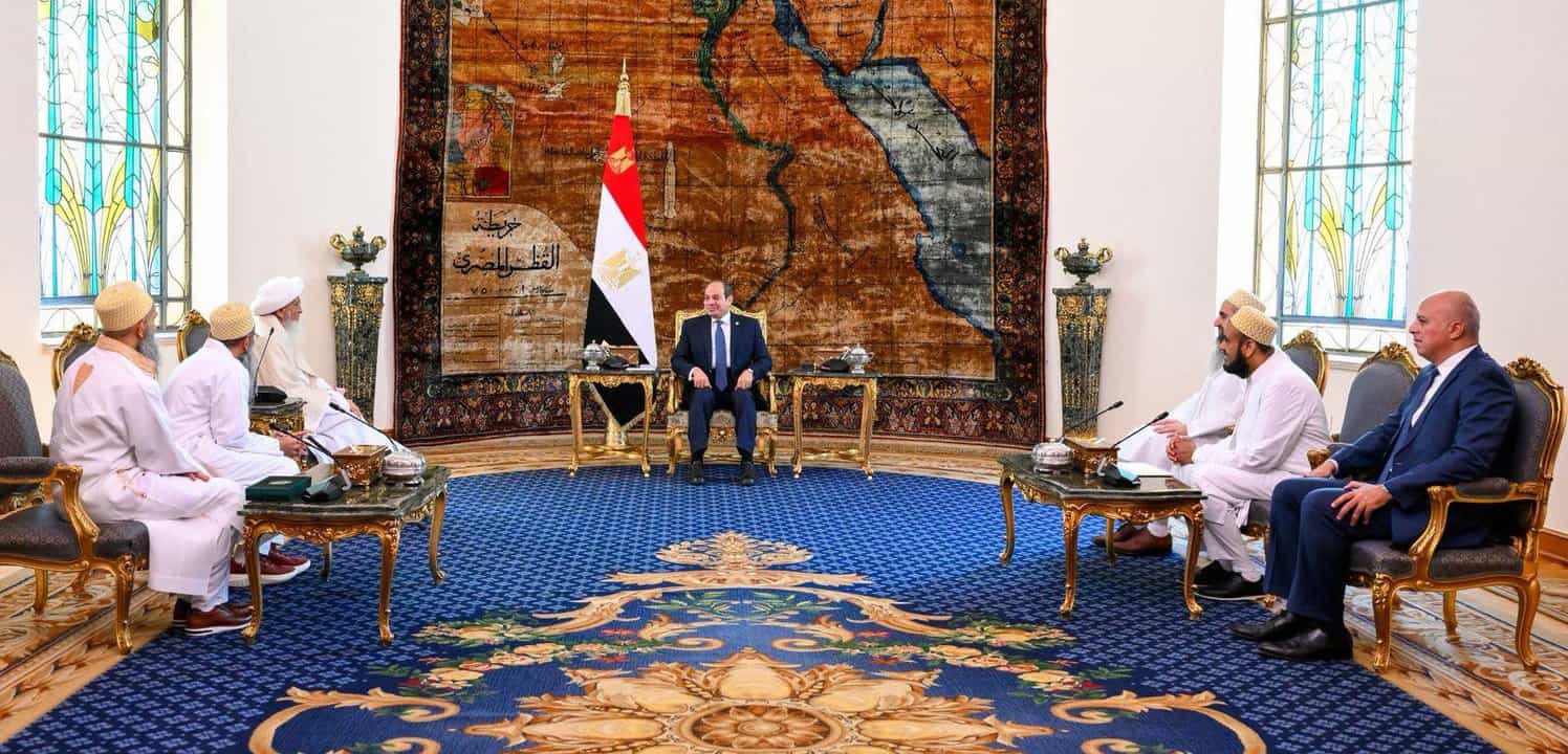 الرئيس عبدالفتاح السيسي ورئيس طائفة البهرة 
