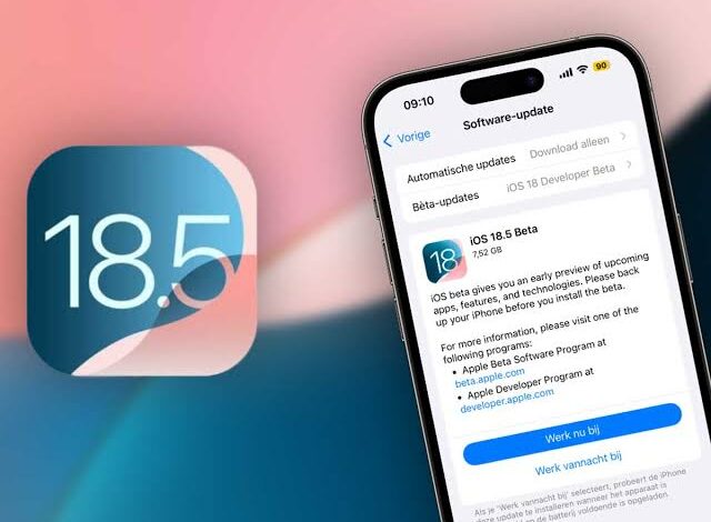 تحديث iOS 18.5