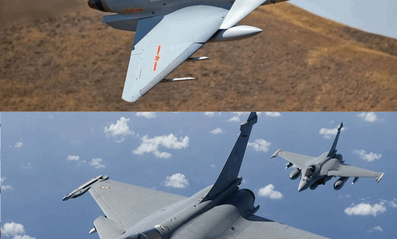 طائرتا "رافال" وJ-10 الصينية