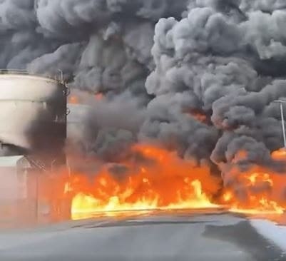 حريق الشارقة