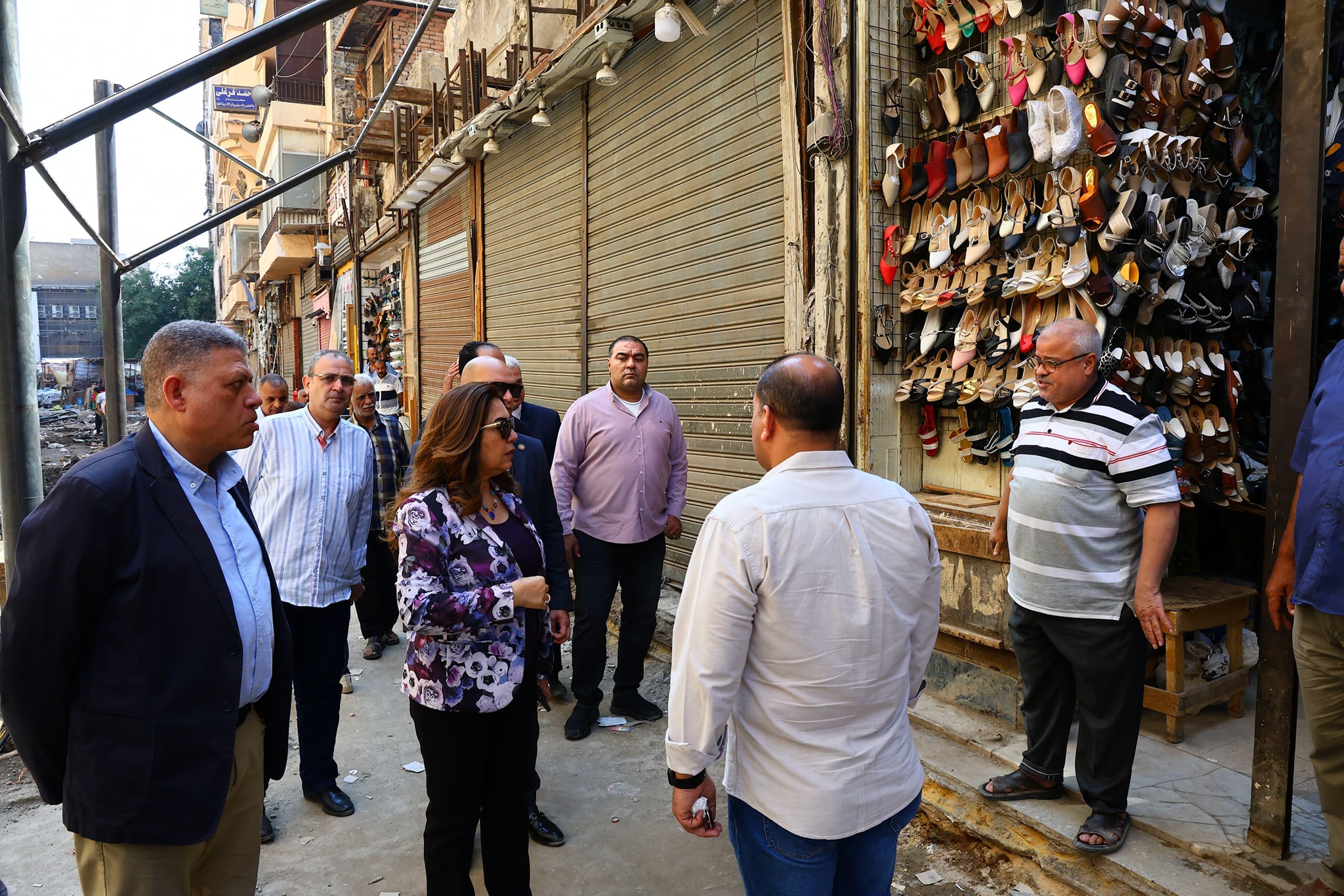 وزيرة التنمية المحلية تتفقد أعمال تطوير سوق العتبة بالموسكي