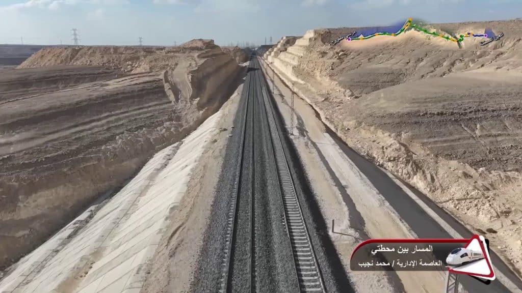 أعمال المرحلة الأولى من مشروع القطار الكهربائي السريع