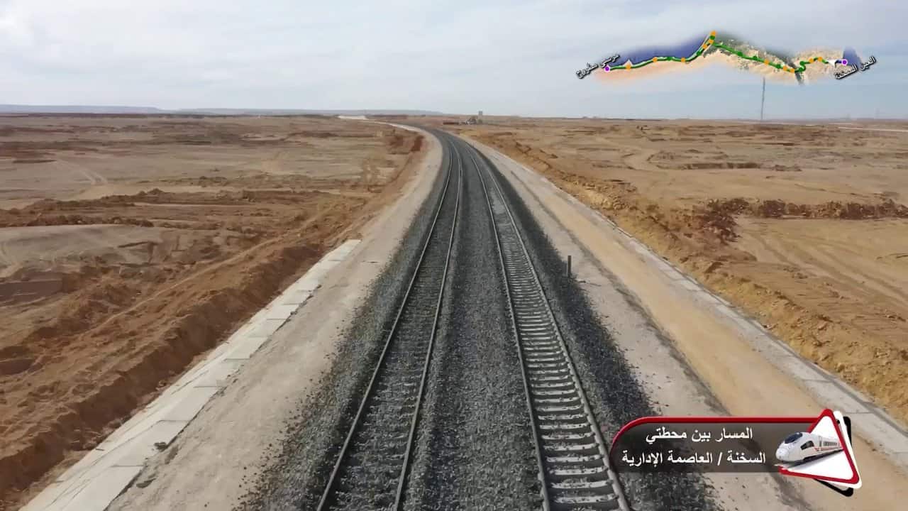 أعمال المرحلة الأولى من مشروع القطار الكهربائي السريع