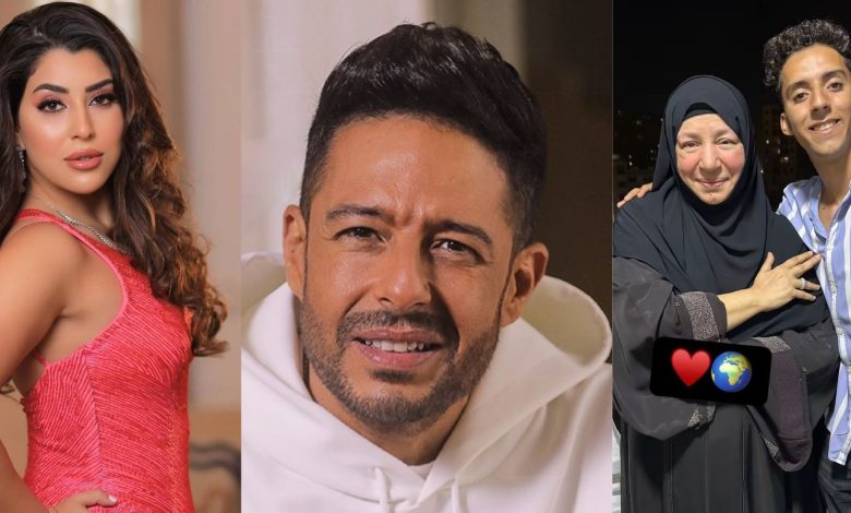 النشرة الفنية| ظهور مفاجئ لعبلة كامل ومرض محمد حماقي وصلح أيتن عامر وطليقها