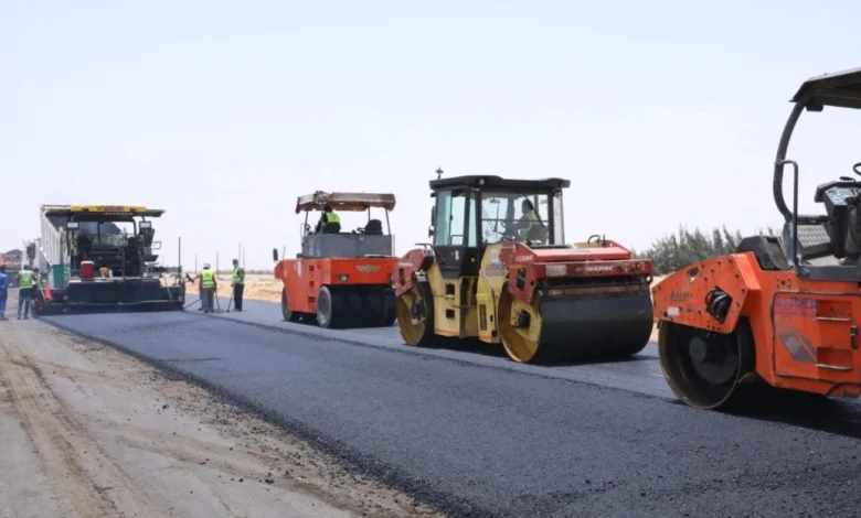 مشروعات الطرق والبنية التحتية في مطروح