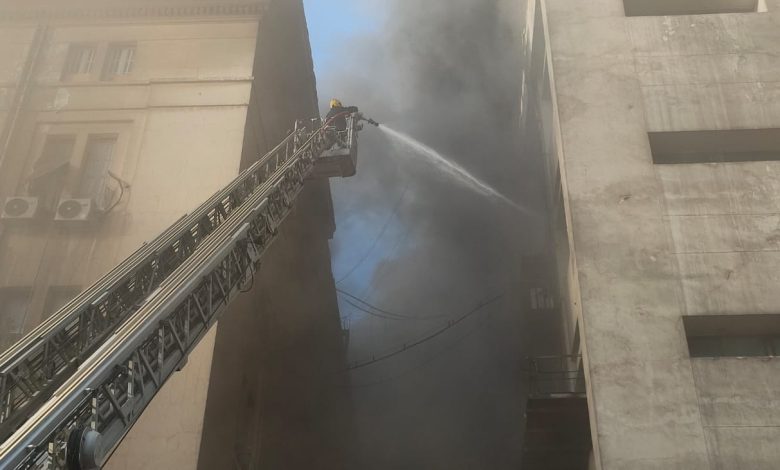 حريق سنترال رمسيس