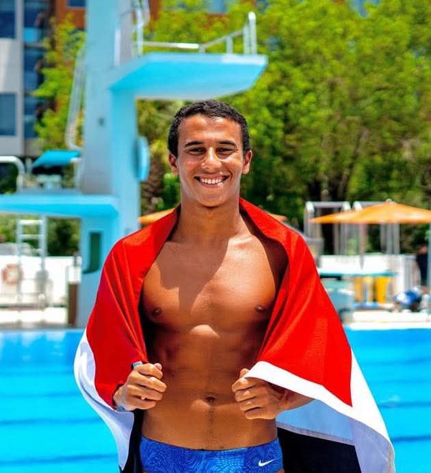 محمد فاروق بطل مصر في الغطس