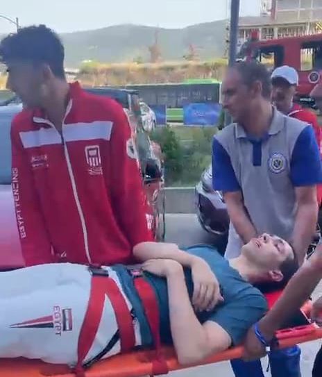 إصابة قوية لـ محمد حمزة في بطولة العالم للسلاح