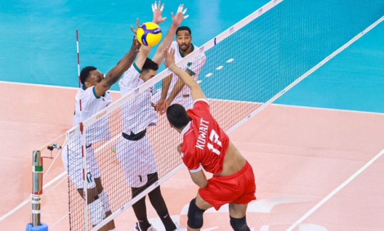 منتخب طائرة السعودية أمام الكويت