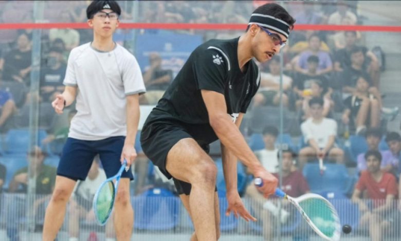 محمد آل نصفان بطل السعودية في الاسكواش