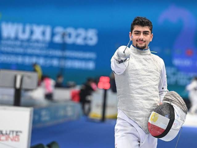 عبد الرحمن طلبة بطل مصر في سلاح الشيش