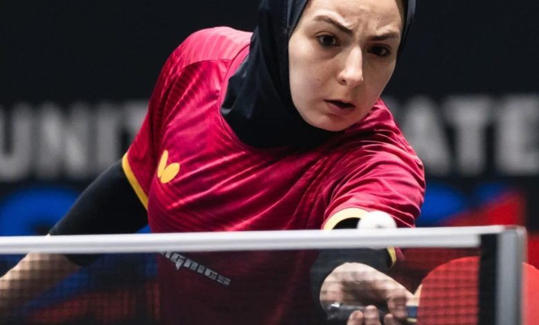 دينا مشرف بطلة مصر في تنس الطاولة