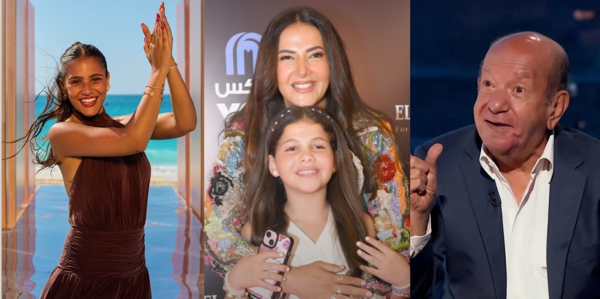 النشرة الفنية| عمرو دياب وابنته جنا في فيديو كليب جديد.. ودنيا سمير غانم وابنتها كايلا في عرض فيلم «روكي الغلابة»