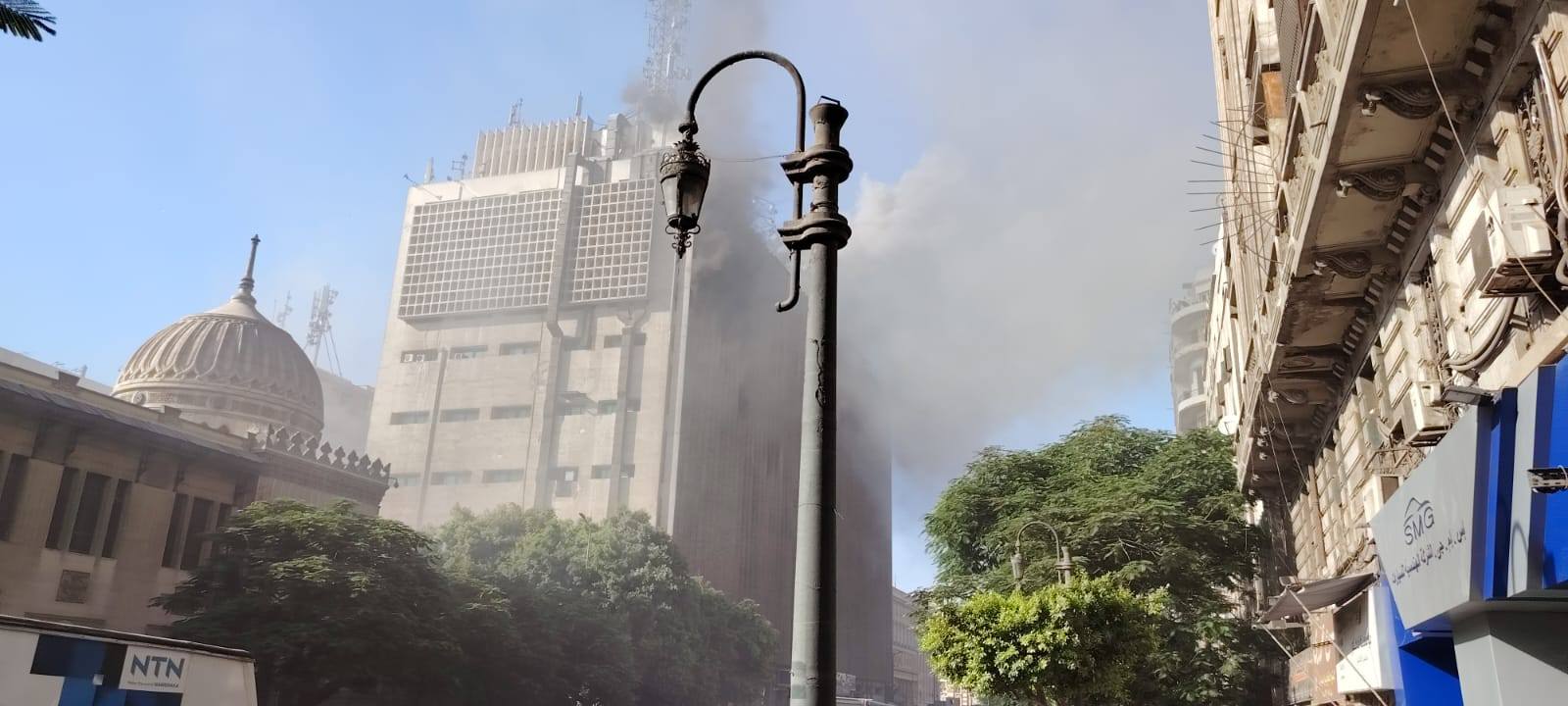 حريق سنترال رمسيس